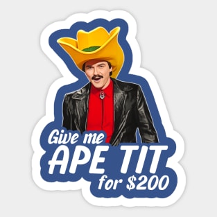 Turd Ferguson For $200 - Celebrity Jeopardy Sticker